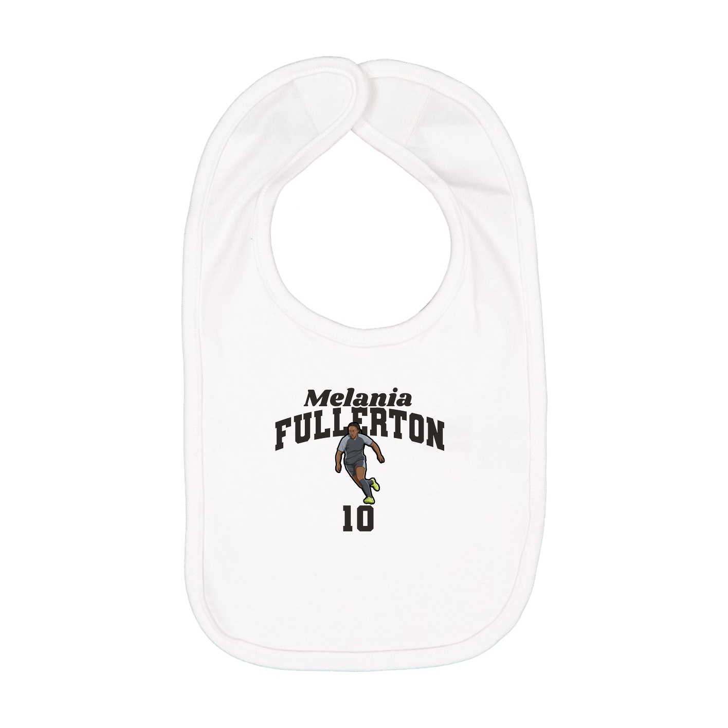 Infant Bib — Signature Arch in White