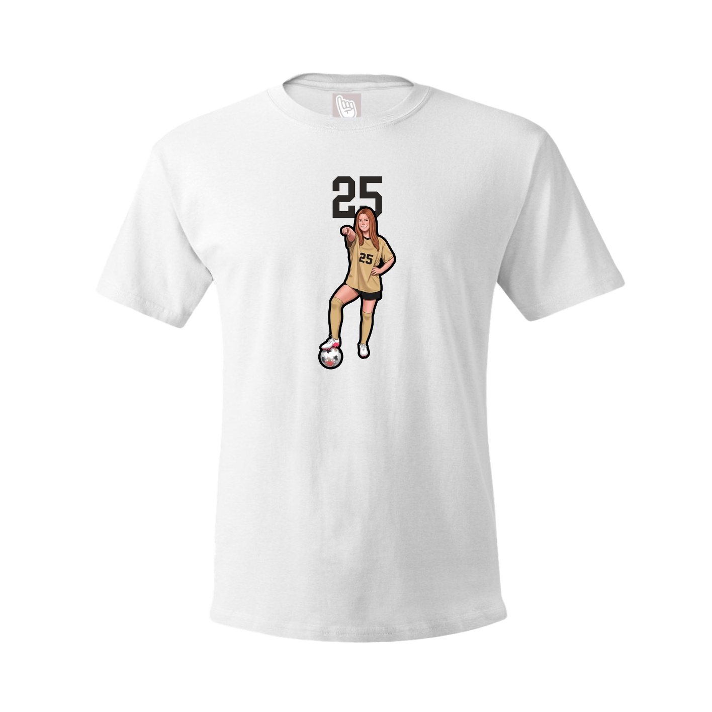 Tee — Number Top in White