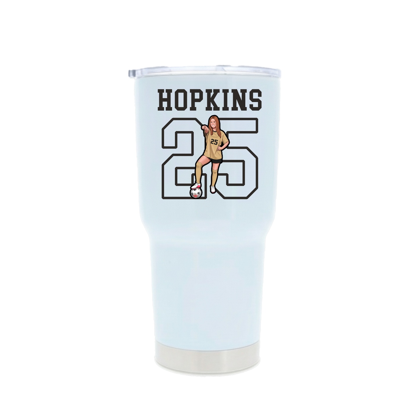30oz Stainless Steel Tumbler — Shirsey in White
