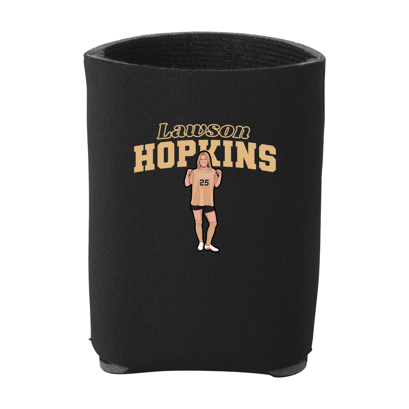 Can Holder — Name Arch in Black
