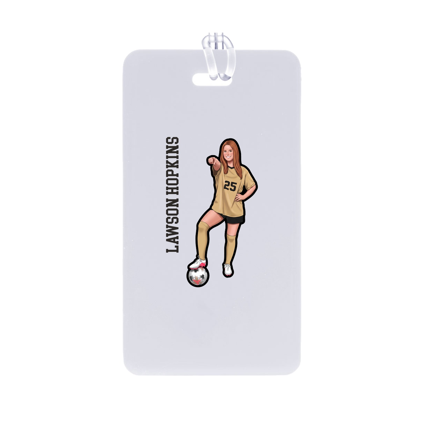 Bag Tag — Name Vertical in Classic