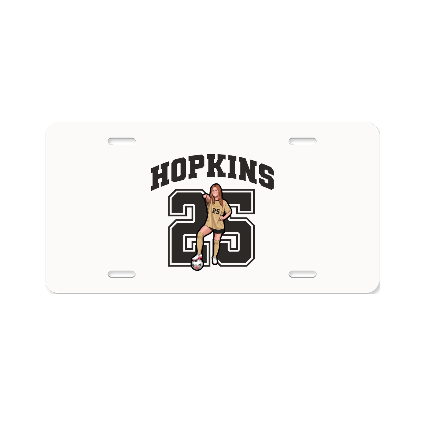 License Plate — Number in Classic