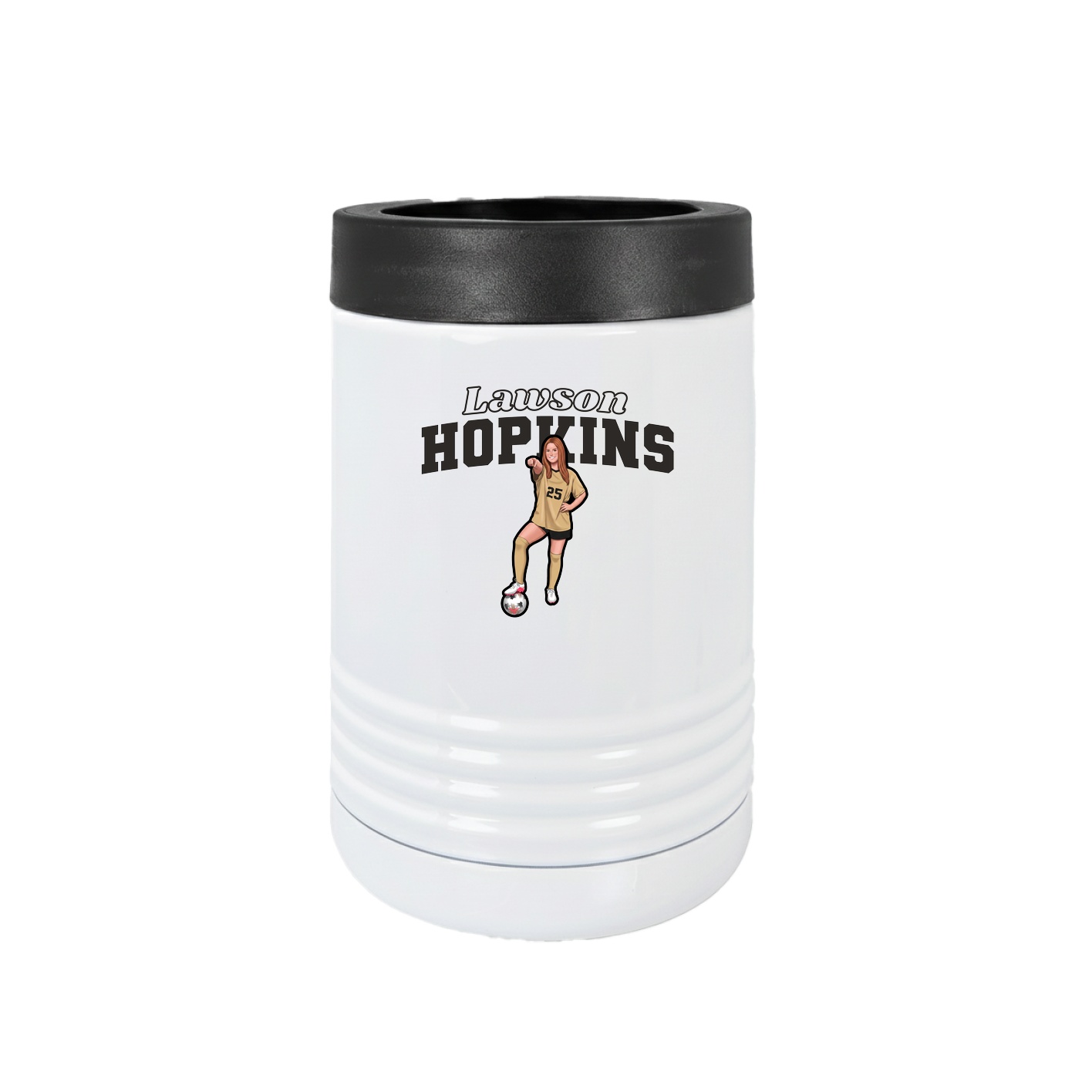 Beverage Holder — Name Arch in White