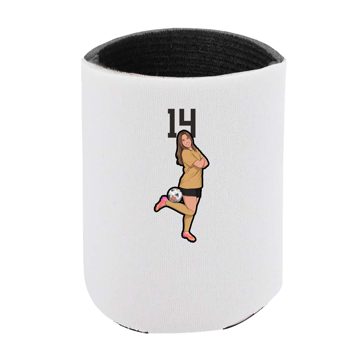 Can Holder — Number Top in White