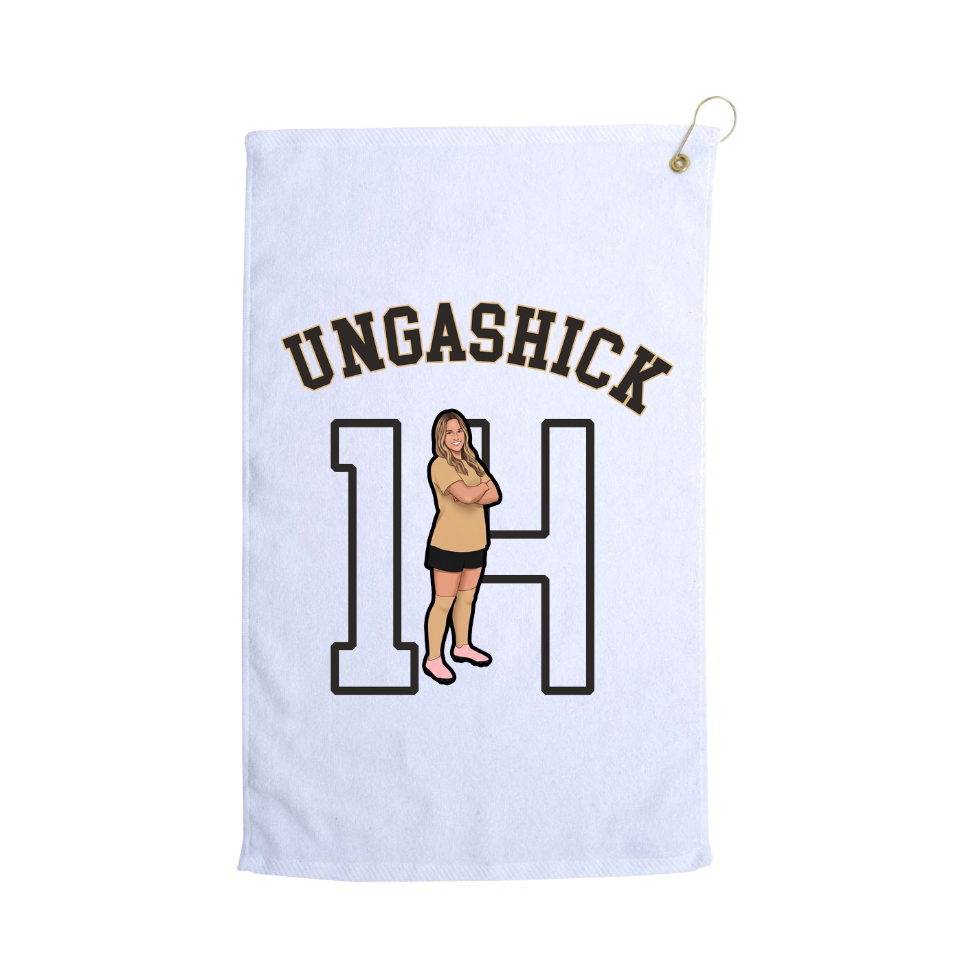 Golf Towel — Shirsey Arch in White