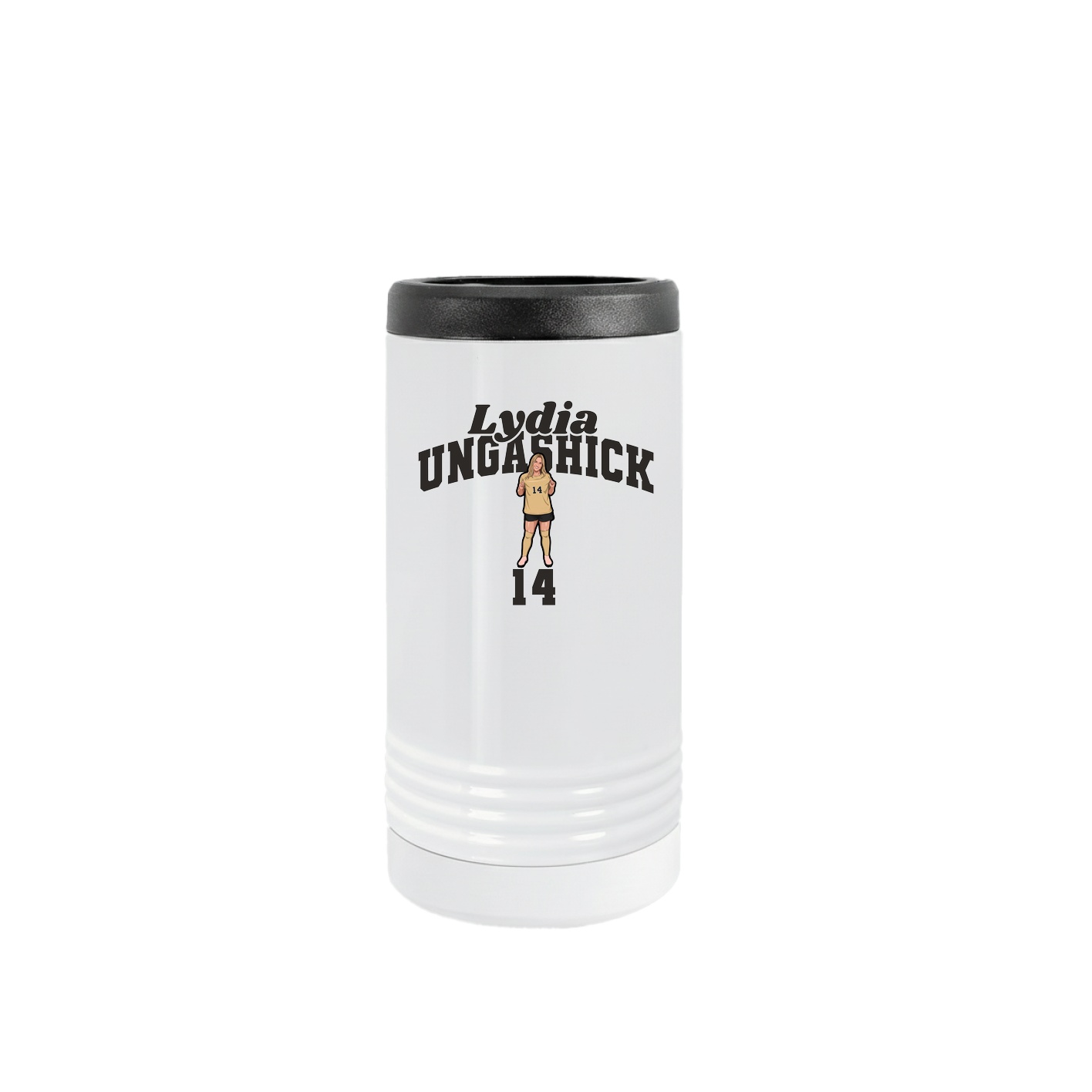 Slim Beverage Holder — Signature Arch in White