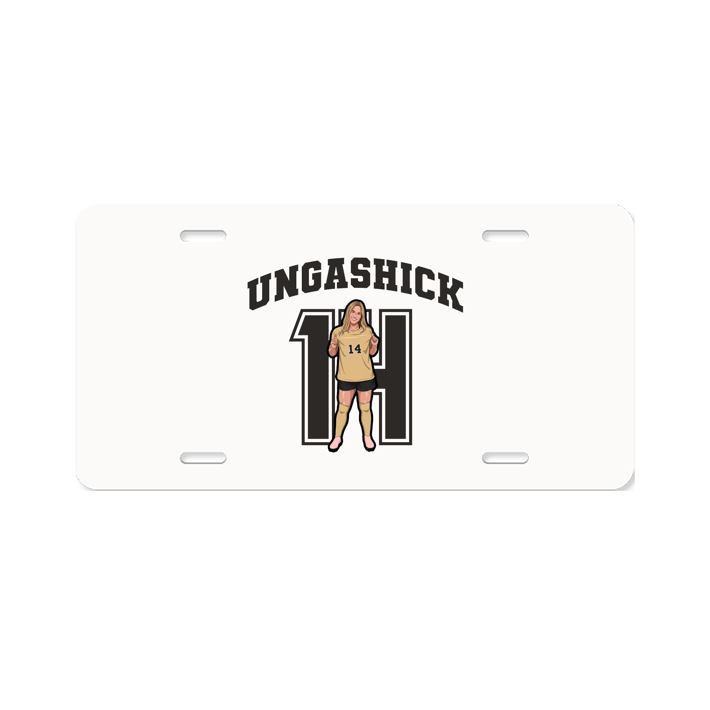 License Plate — Number in Classic