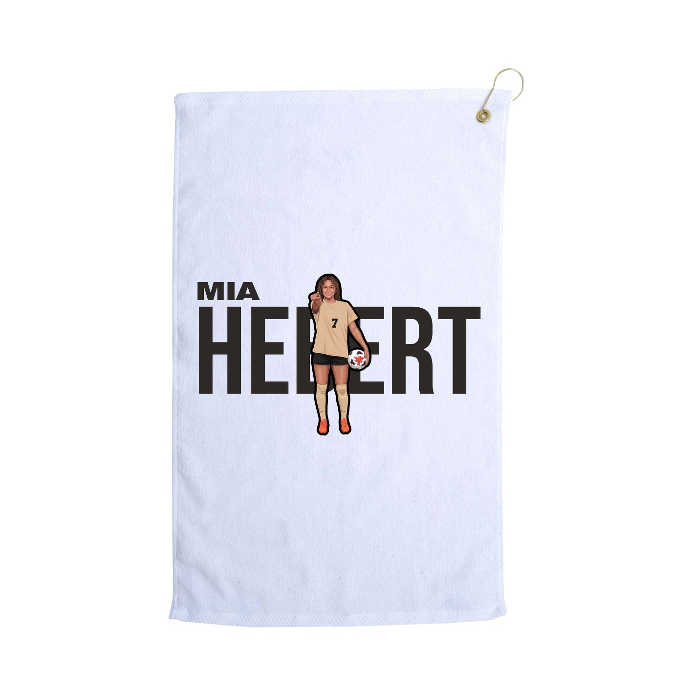 Golf Towel — Player Name in White