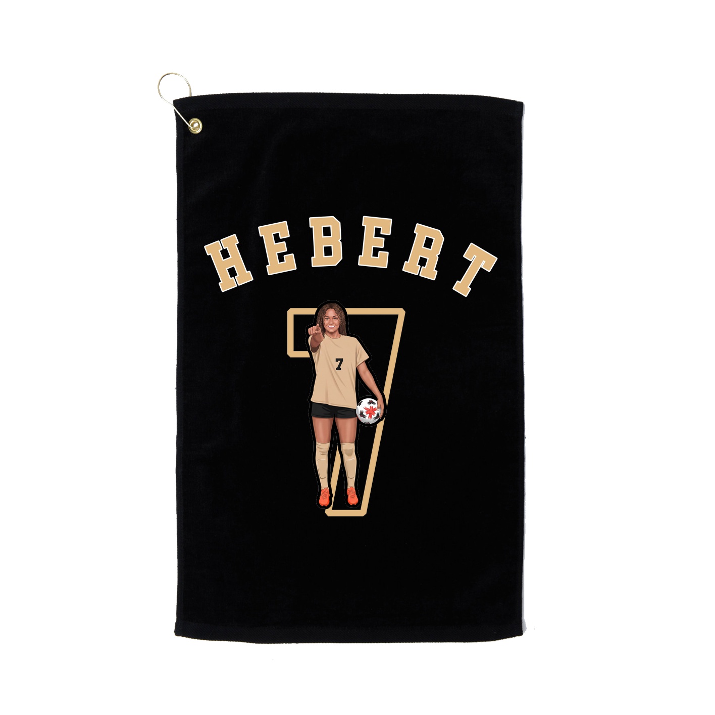 Golf Towel — Shirsey Arch in Black