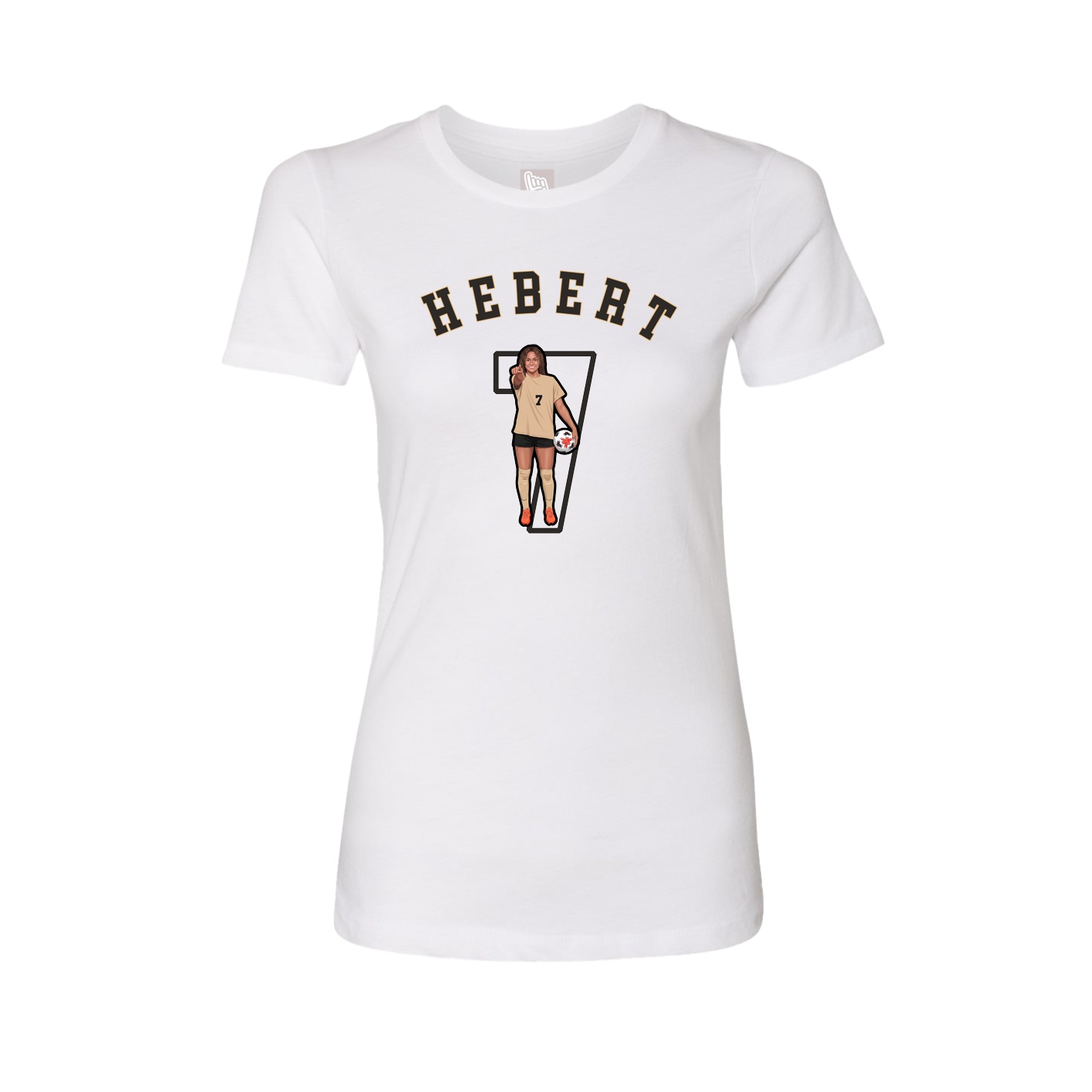 Fitted Women's Tee — Shirsey Arch in White
