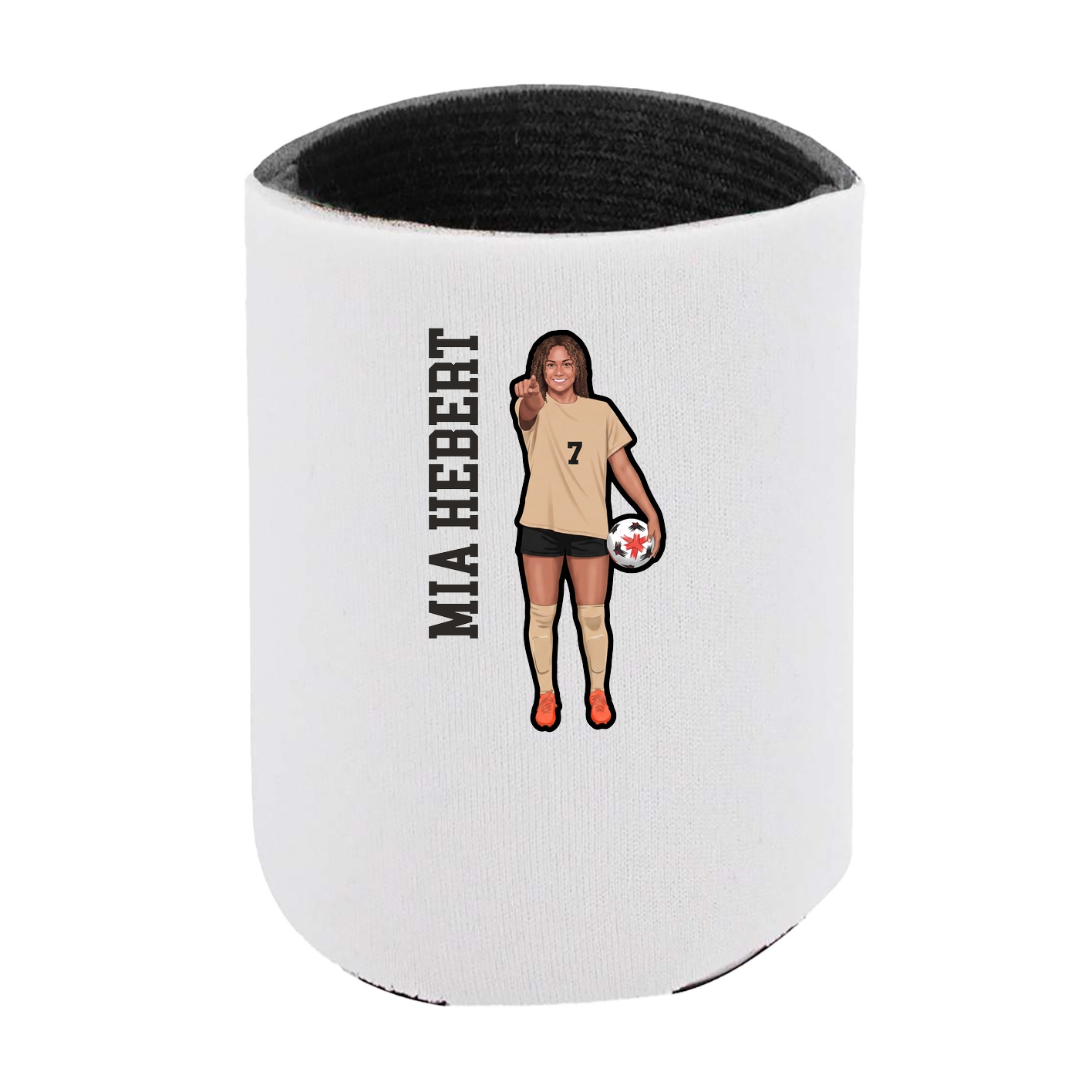 Can Holder — Name Vertical in White