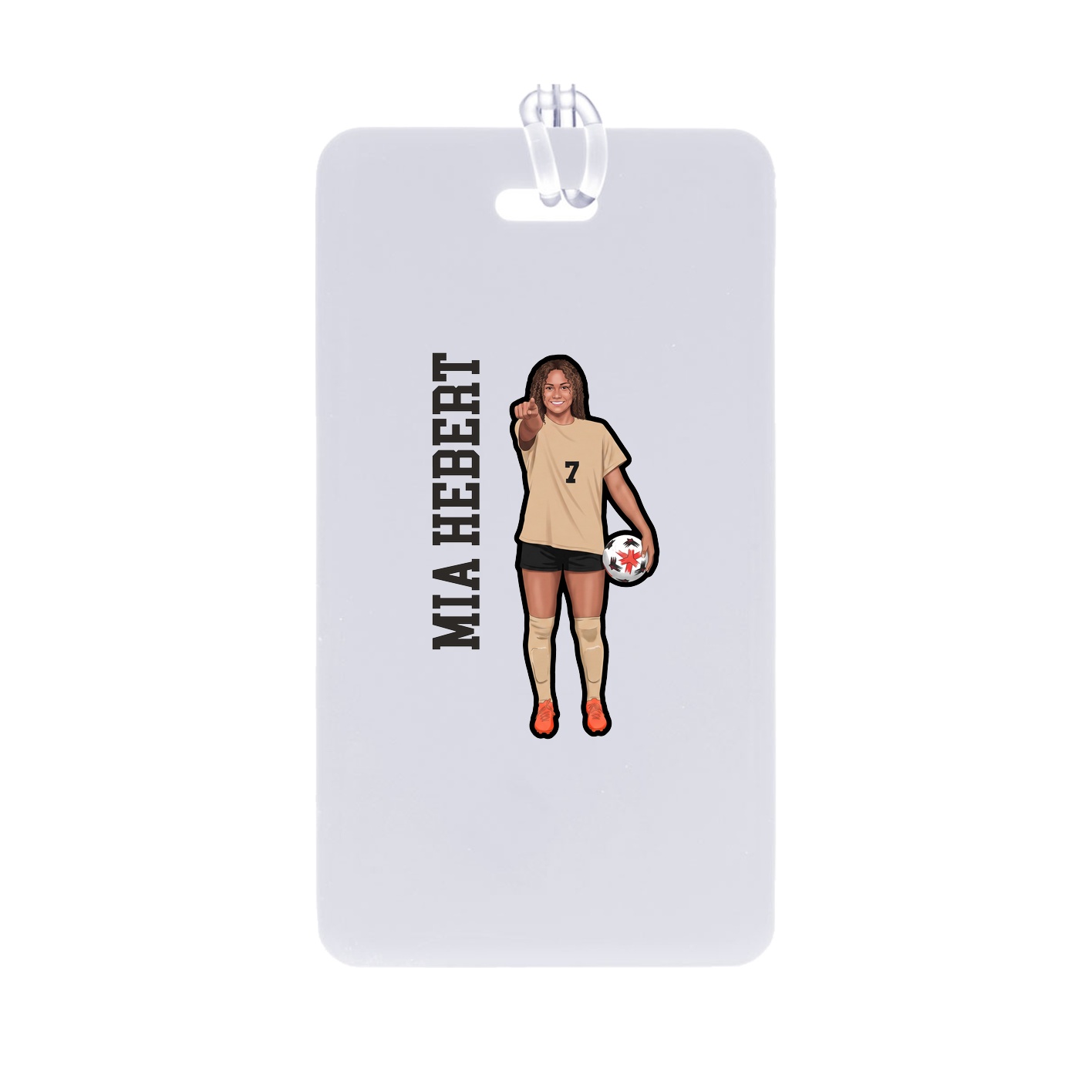 Bag Tag — Name Vertical in Classic