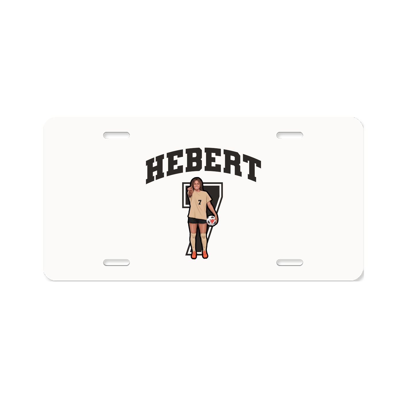 License Plate — Number in Classic