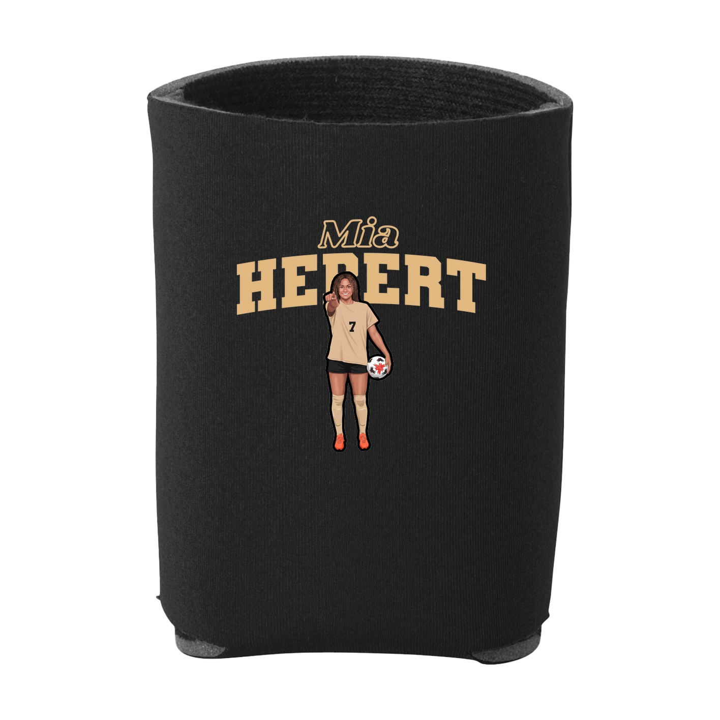Can Holder — Name Arch in Black