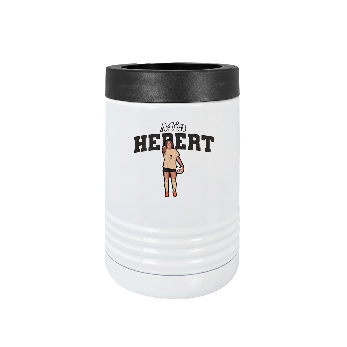 Beverage Holder — Name Arch in White