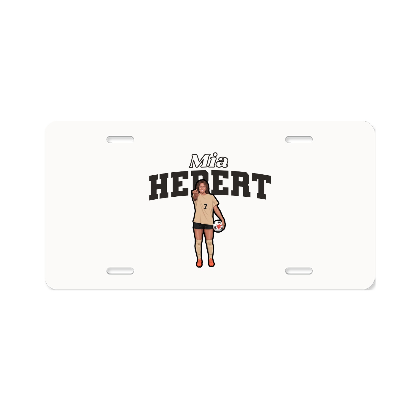License Plate — Name Arch in Classic