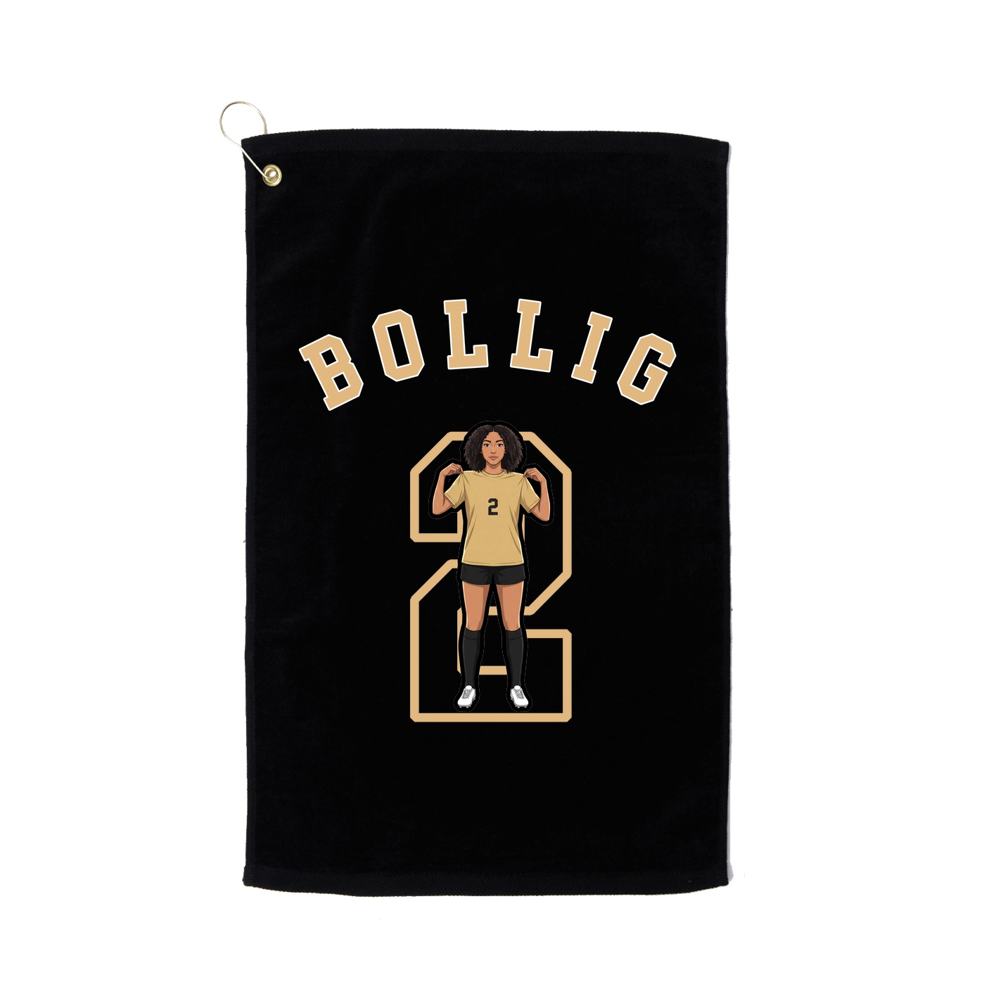 Golf Towel — Shirsey Arch in Black