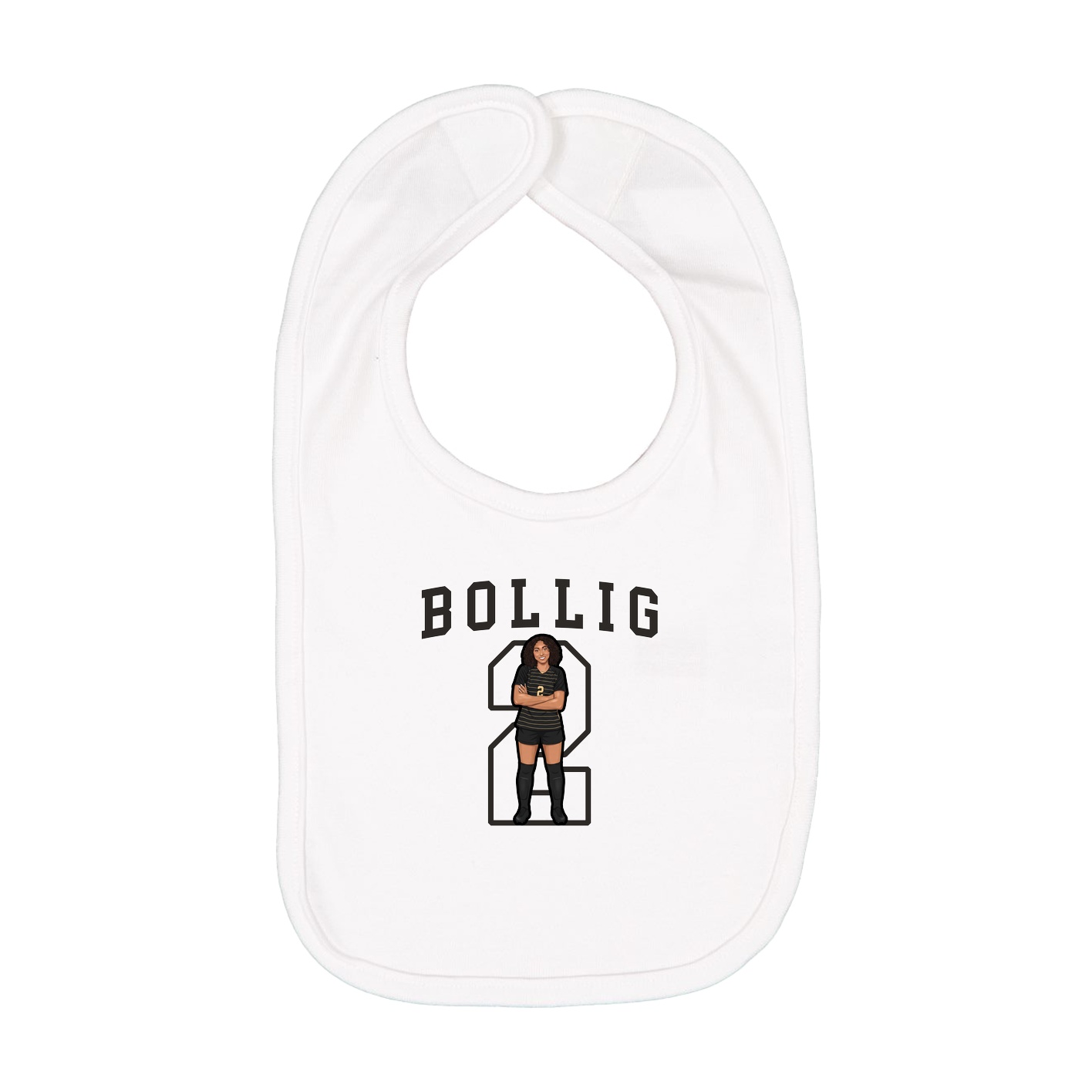 Infant Bib — Shirsey in White