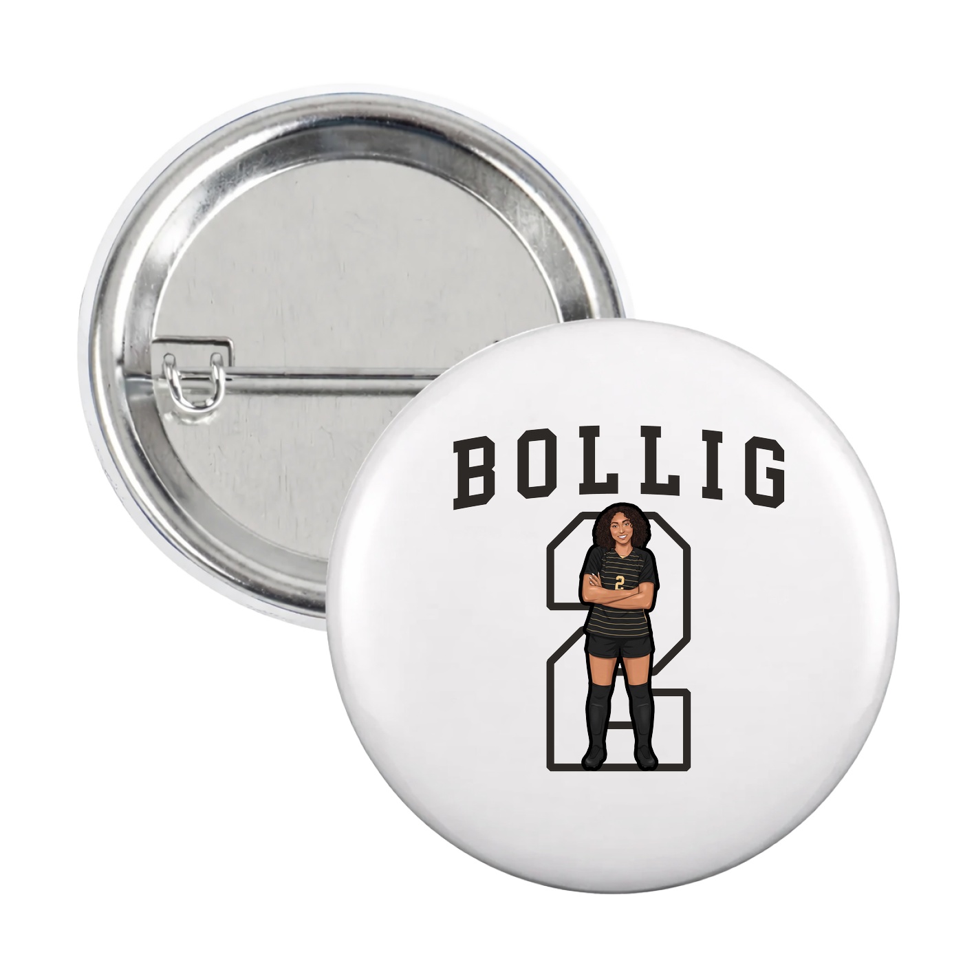 Game Day Button — Shirsey in White