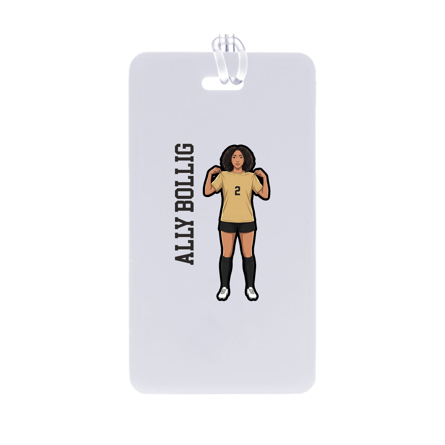 Bag Tag — Name Vertical in Classic