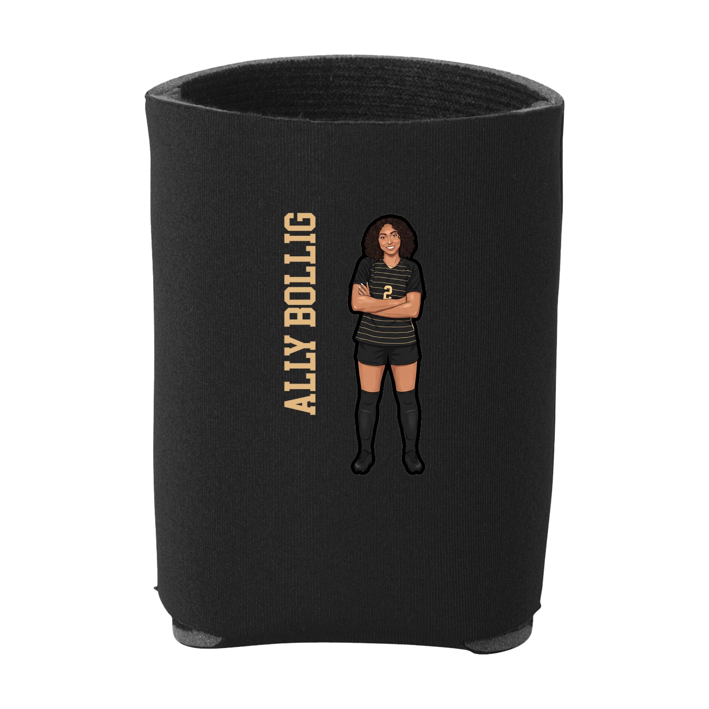 Can Holder — Name Vertical in Black