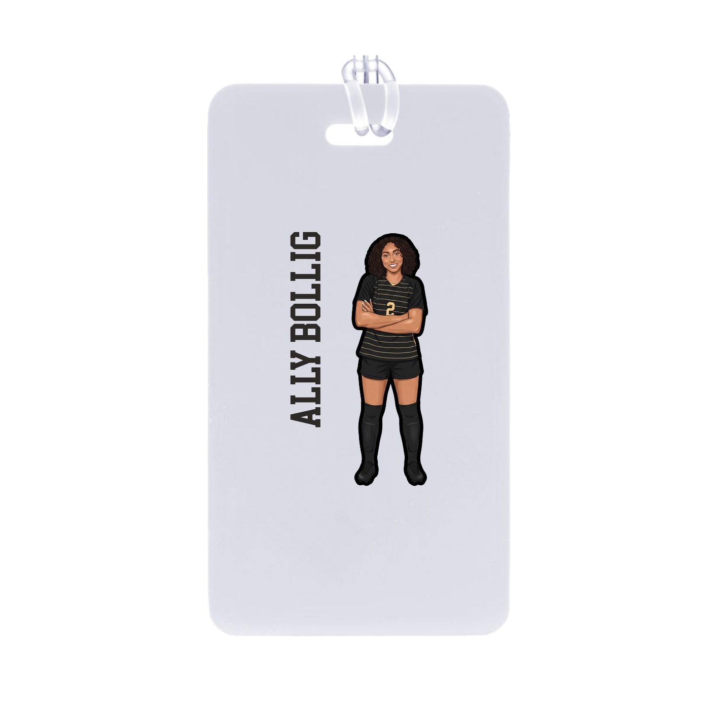 Bag Tag — Name Vertical in Classic