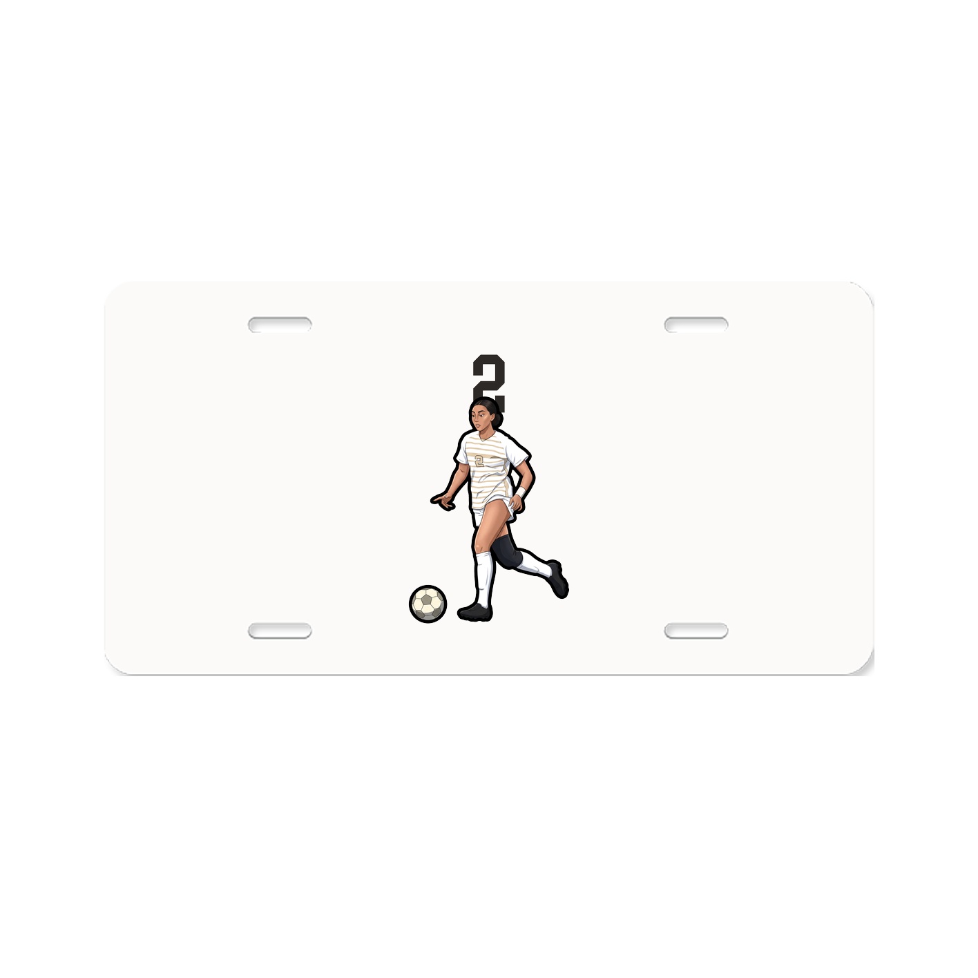 License Plate — Number Top in Classic