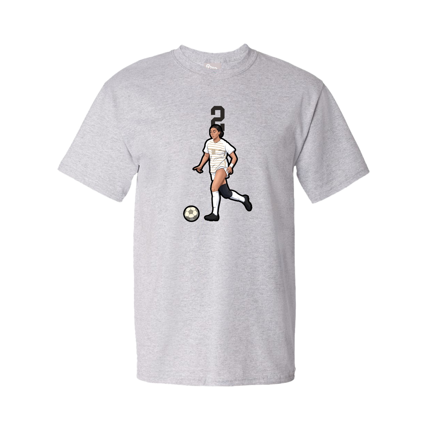 Tee — Number Top in Grey