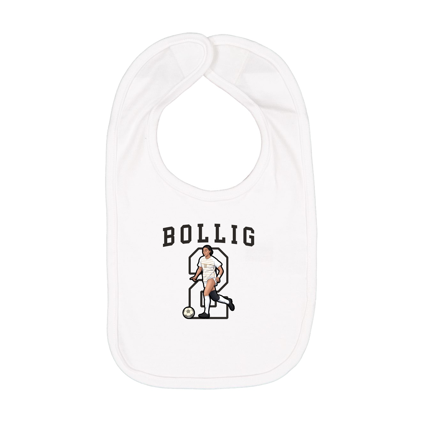 Infant Bib — Shirsey in White