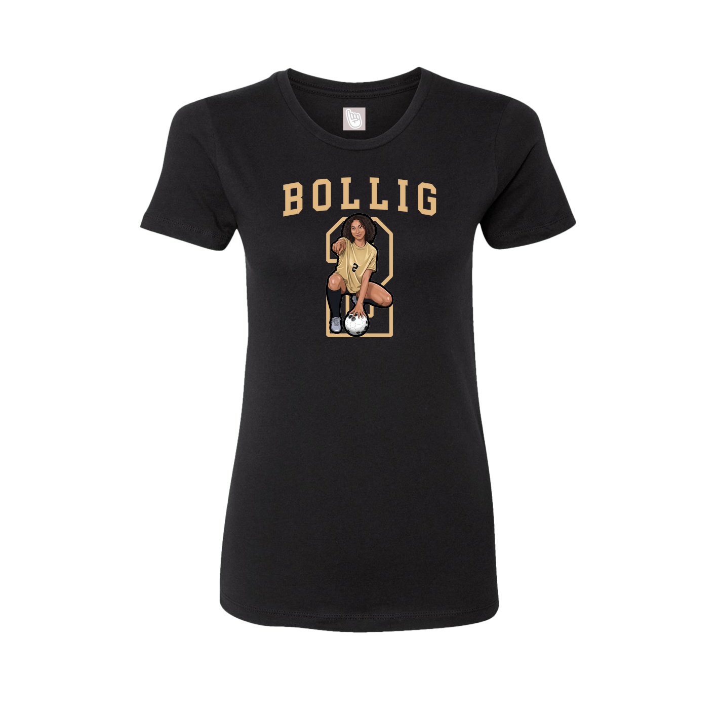 Fitted Women's Tee — Shirsey in Black