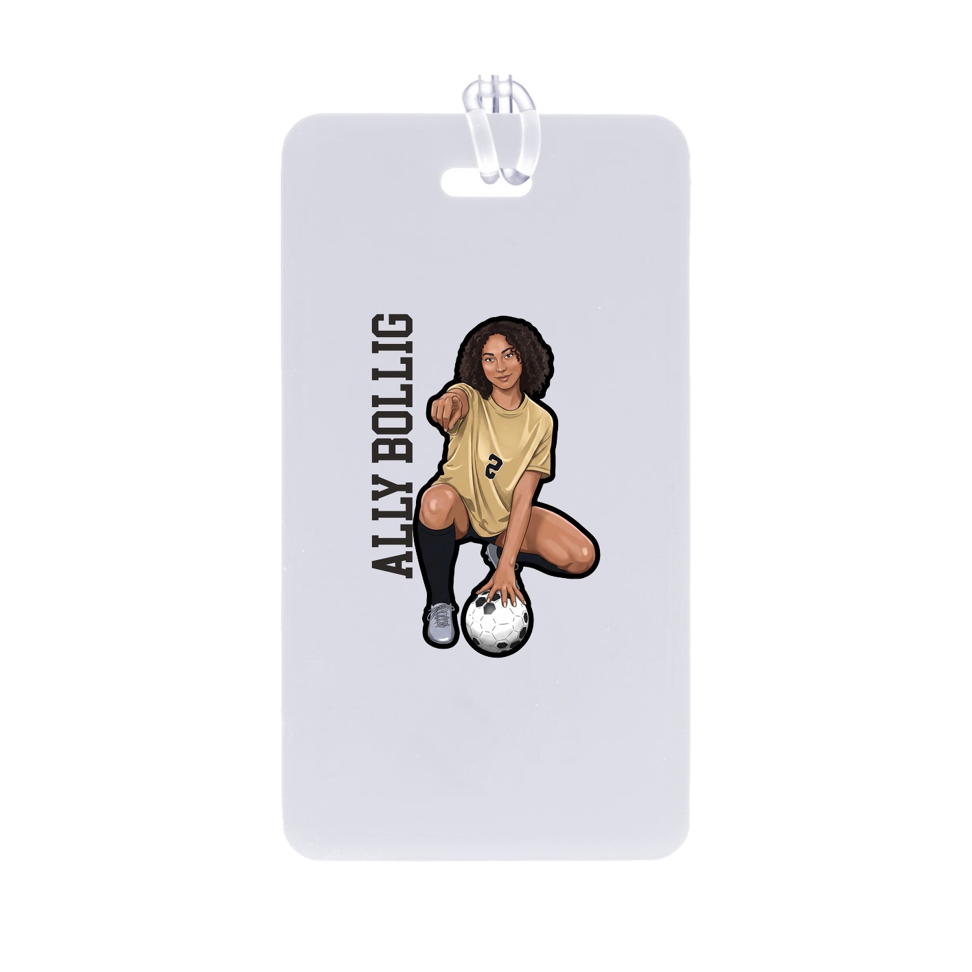 Bag Tag — Name Vertical in Classic