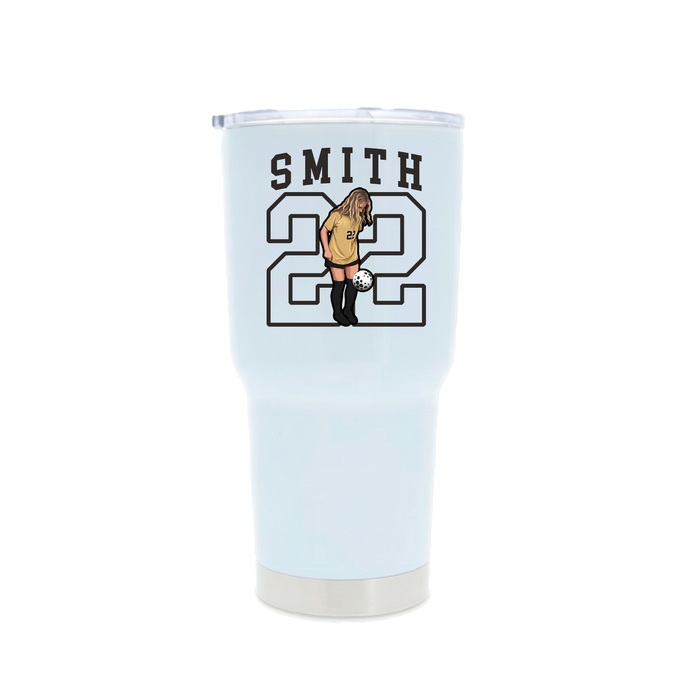 30oz Stainless Steel Tumbler — Shirsey in White