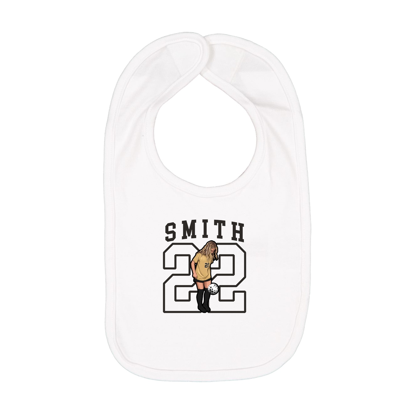 Infant Bib — Shirsey in White