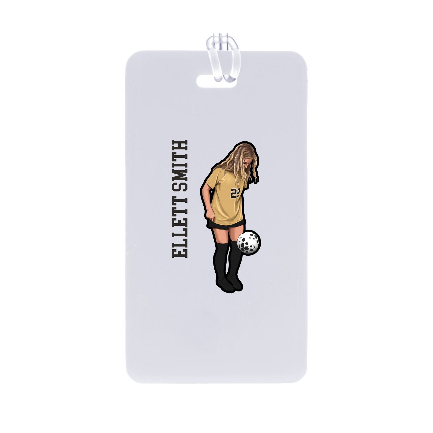 Bag Tag — Name Vertical in Classic