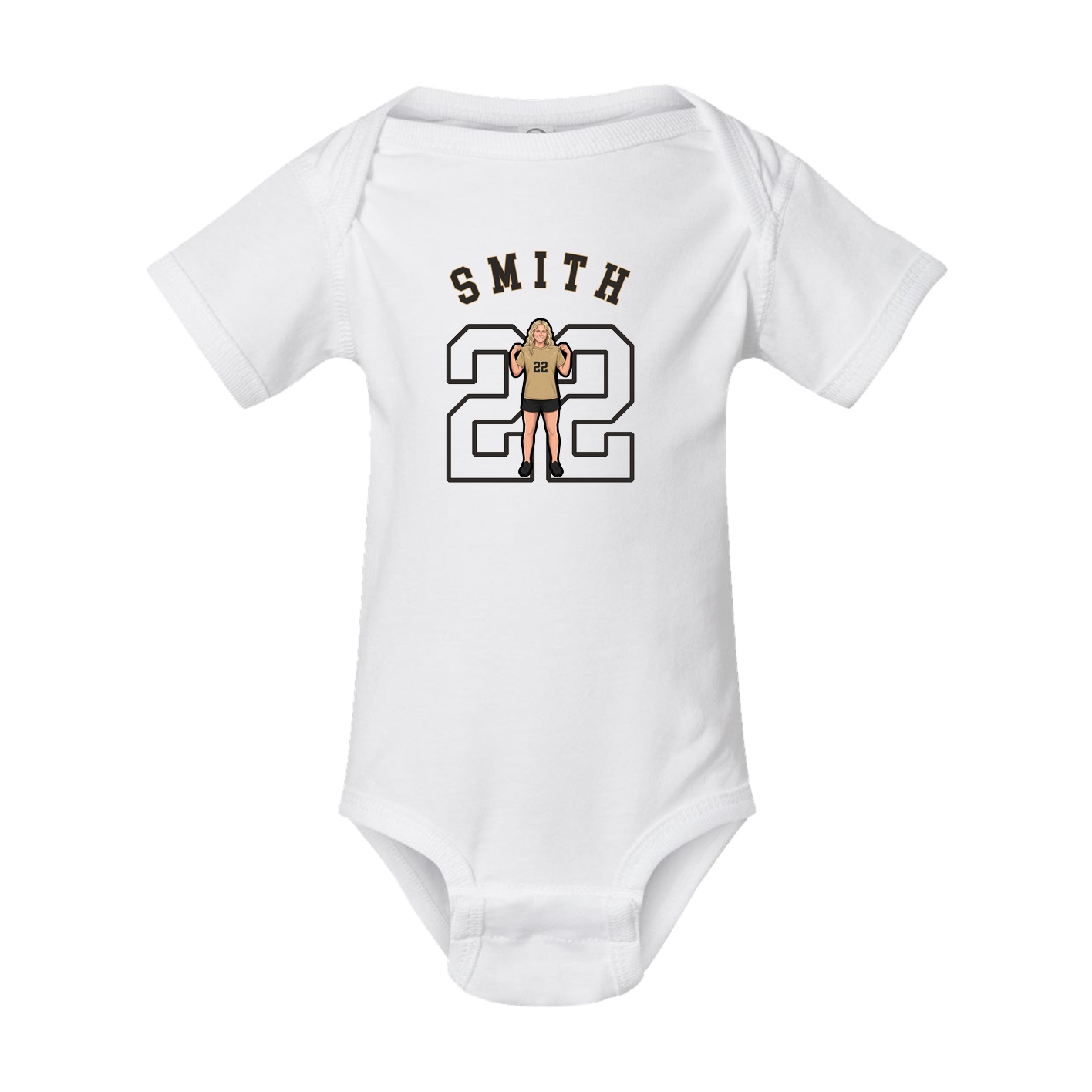 Baby Onesie — Shirsey Arch in White