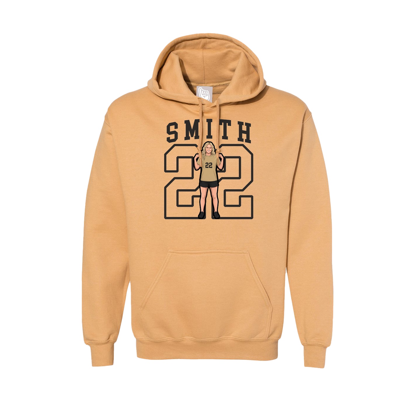 Hoodie — Shirsey in Vegas Gold