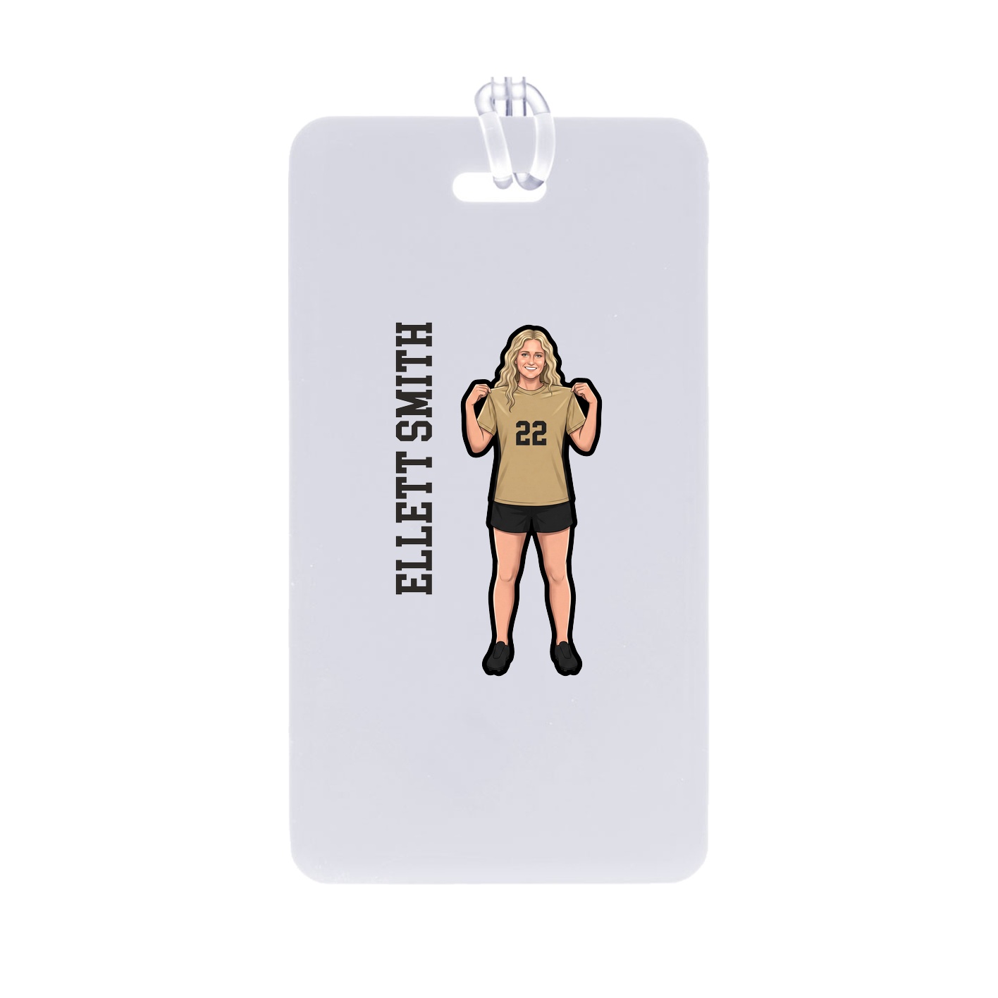 Bag Tag — Name Vertical in Classic