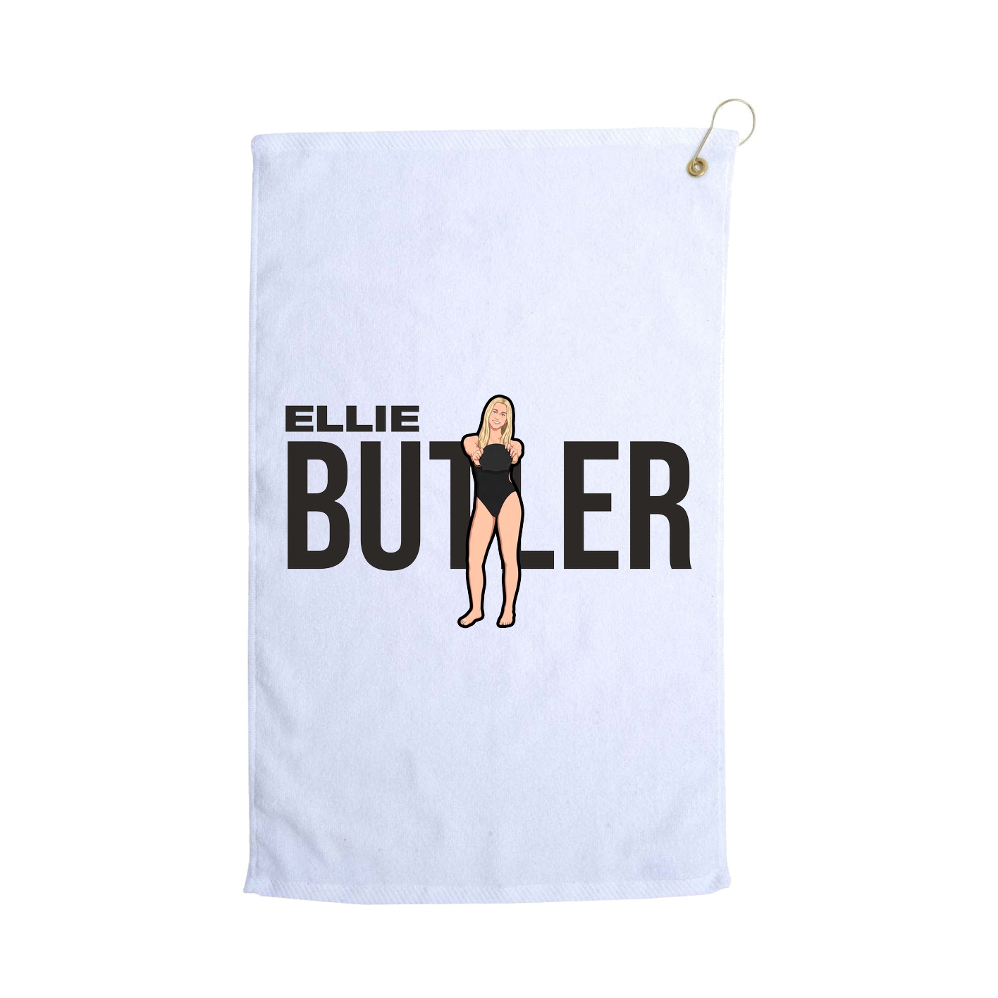 Golf Towel — Player Name in White