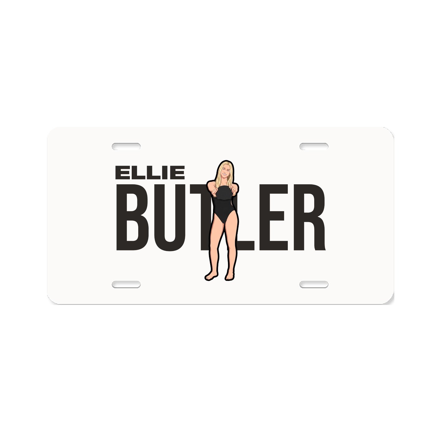 License Plate — Player Name in Classic