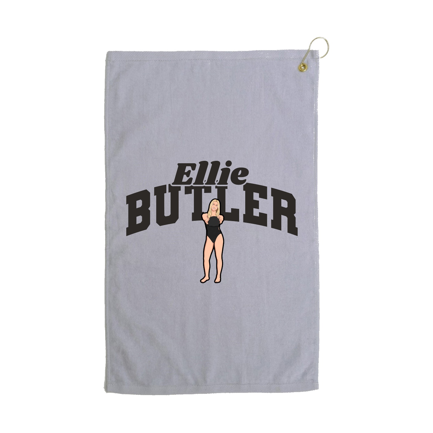 Golf Towel — Signature Arch in Grey