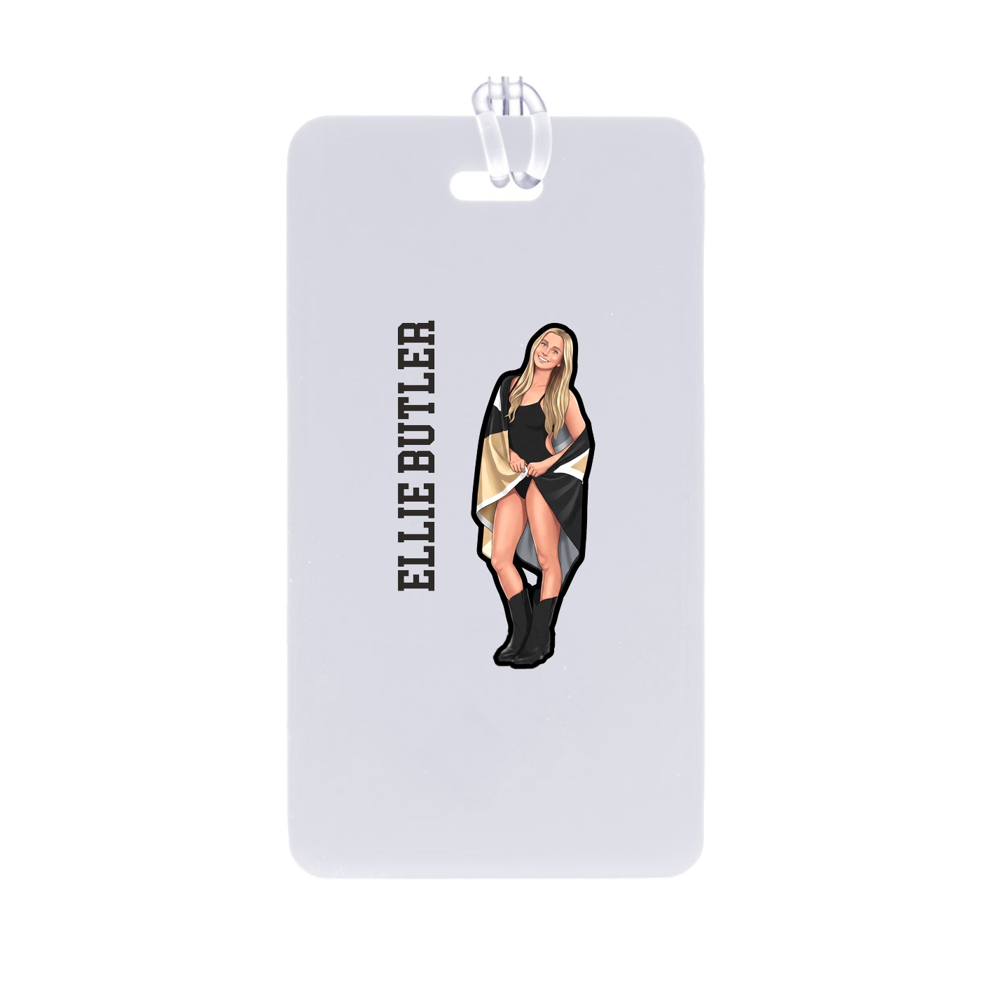 Bag Tag — Name Vertical in Classic