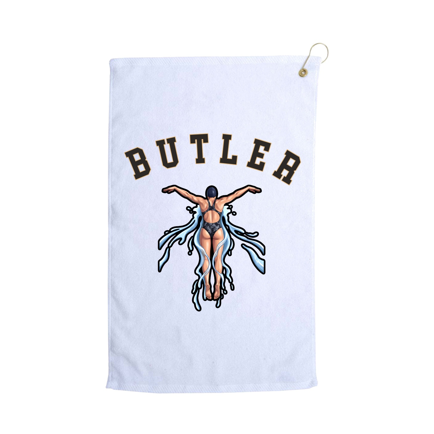 Golf Towel — Shirsey Arch in White