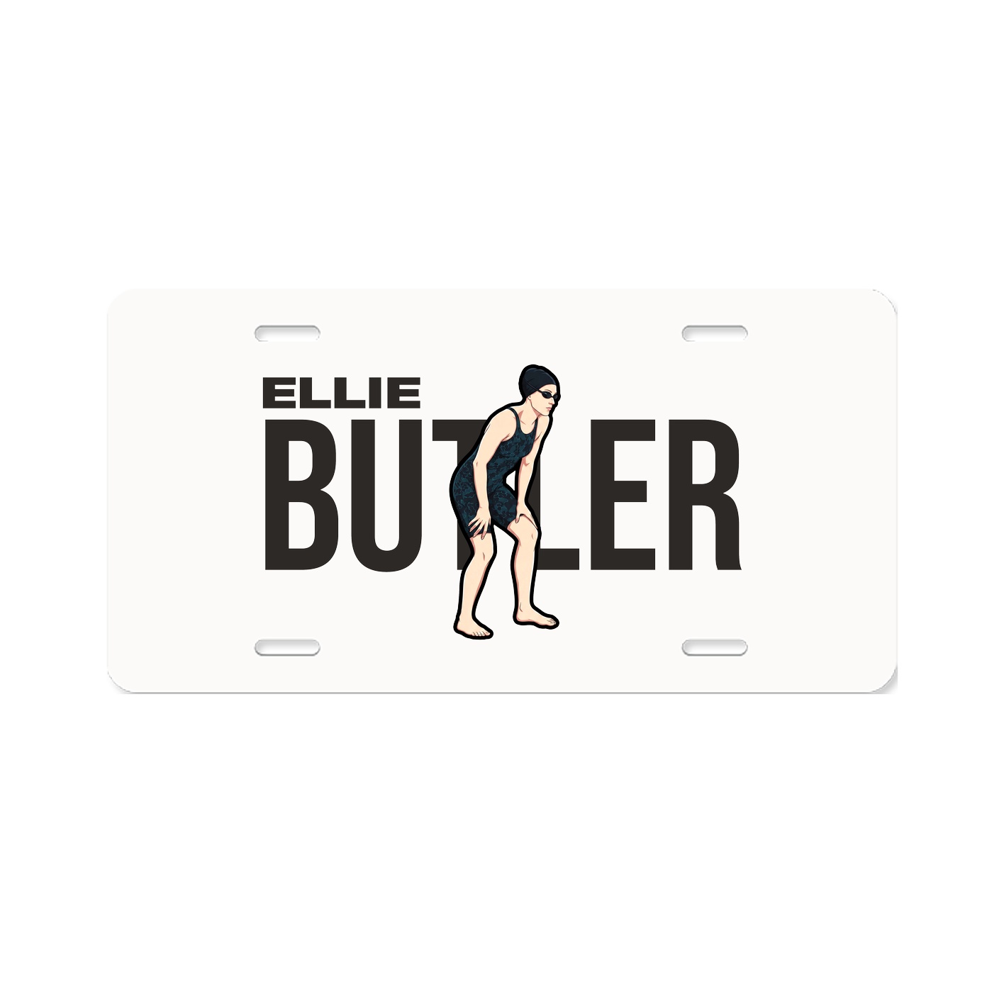 License Plate — Player Name in Classic