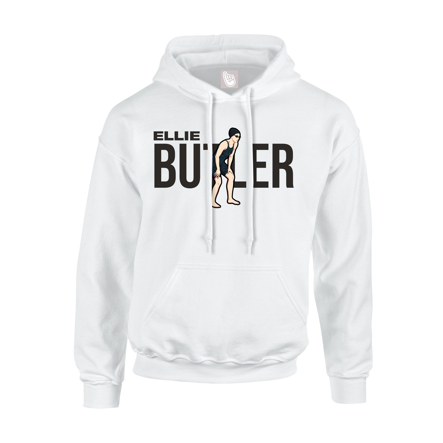 Hoodie — Player Name in White