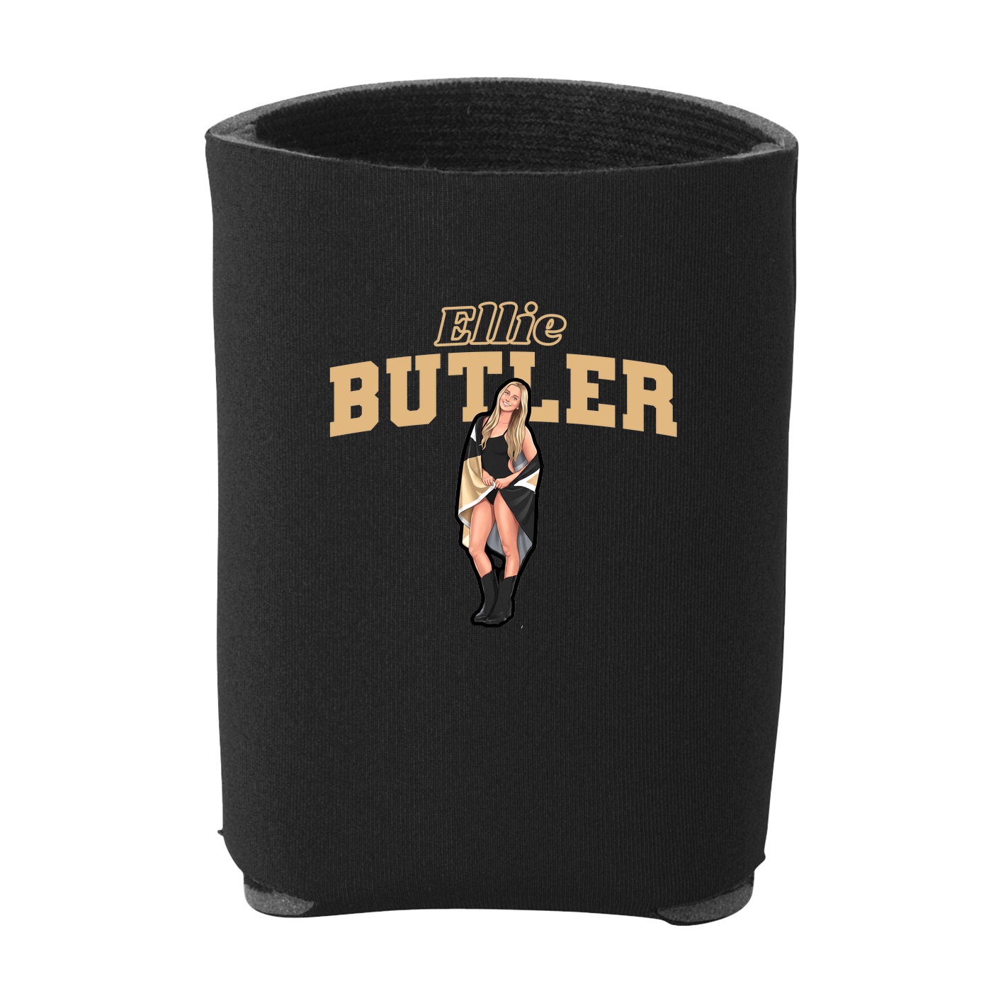 Can Holder — Name Arch in Black