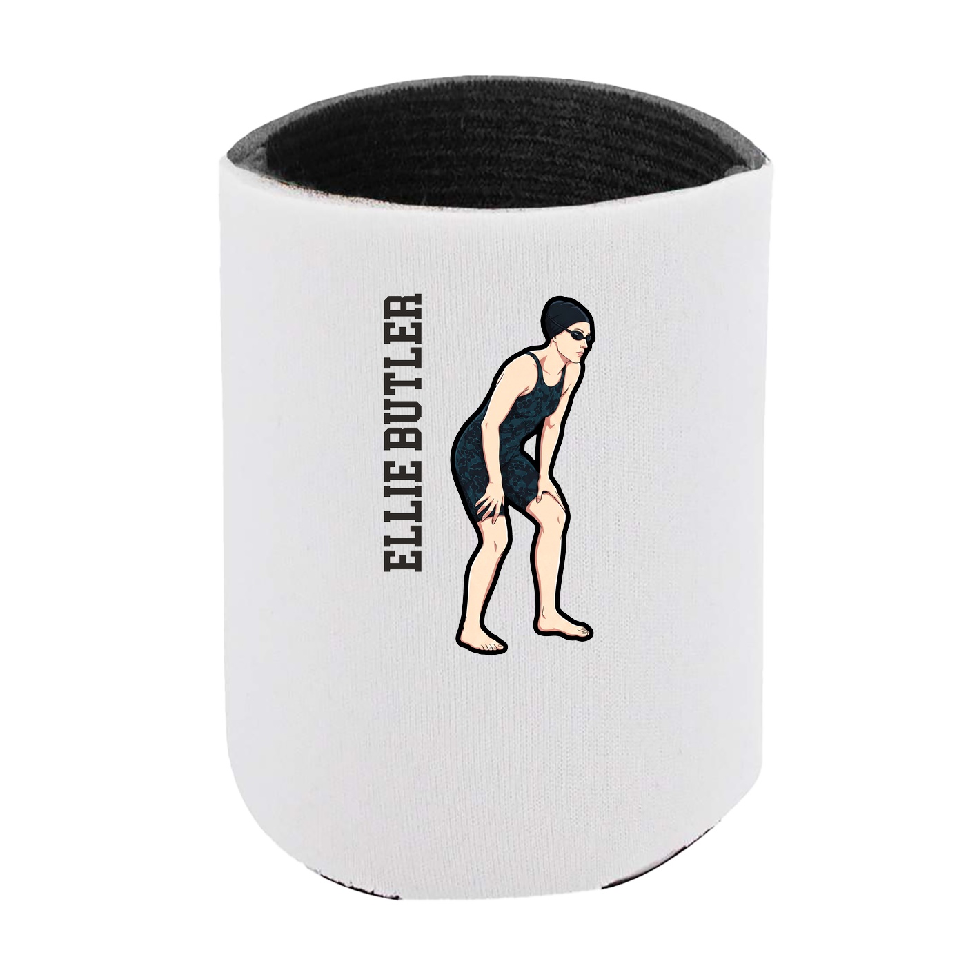 Can Holder — Name Vertical in White