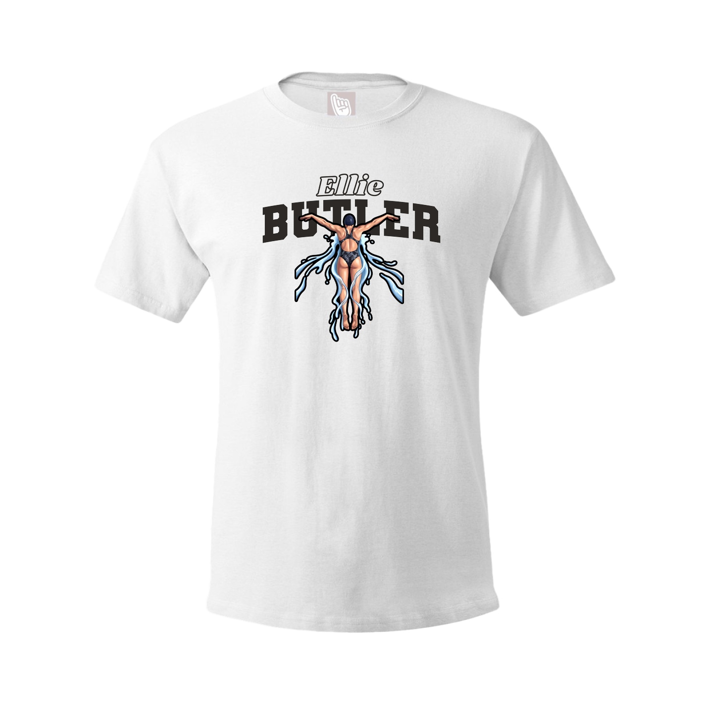 Tee — Name Arch in White
