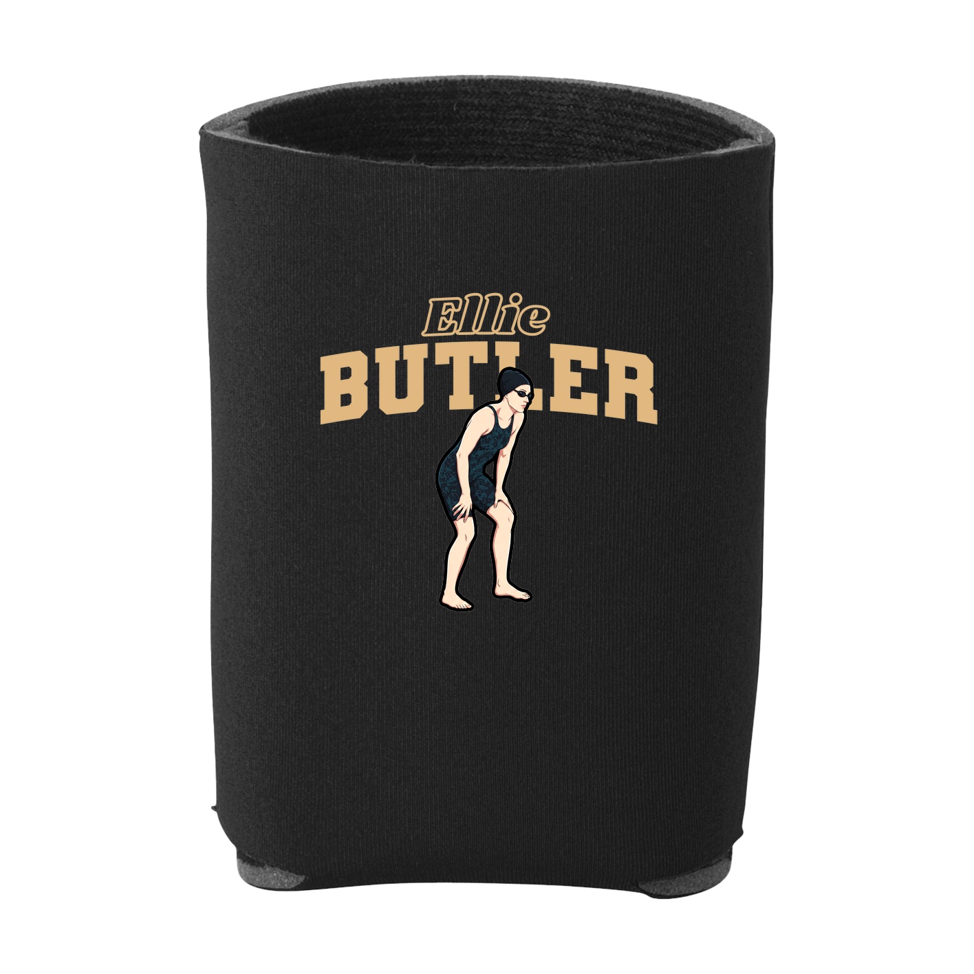 Can Holder — Name Arch in Black