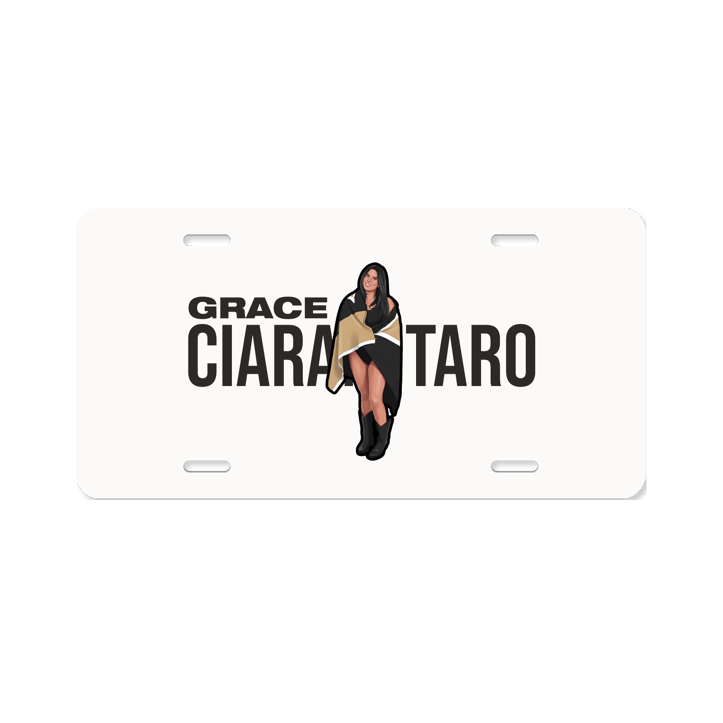 License Plate — Player Name in Classic