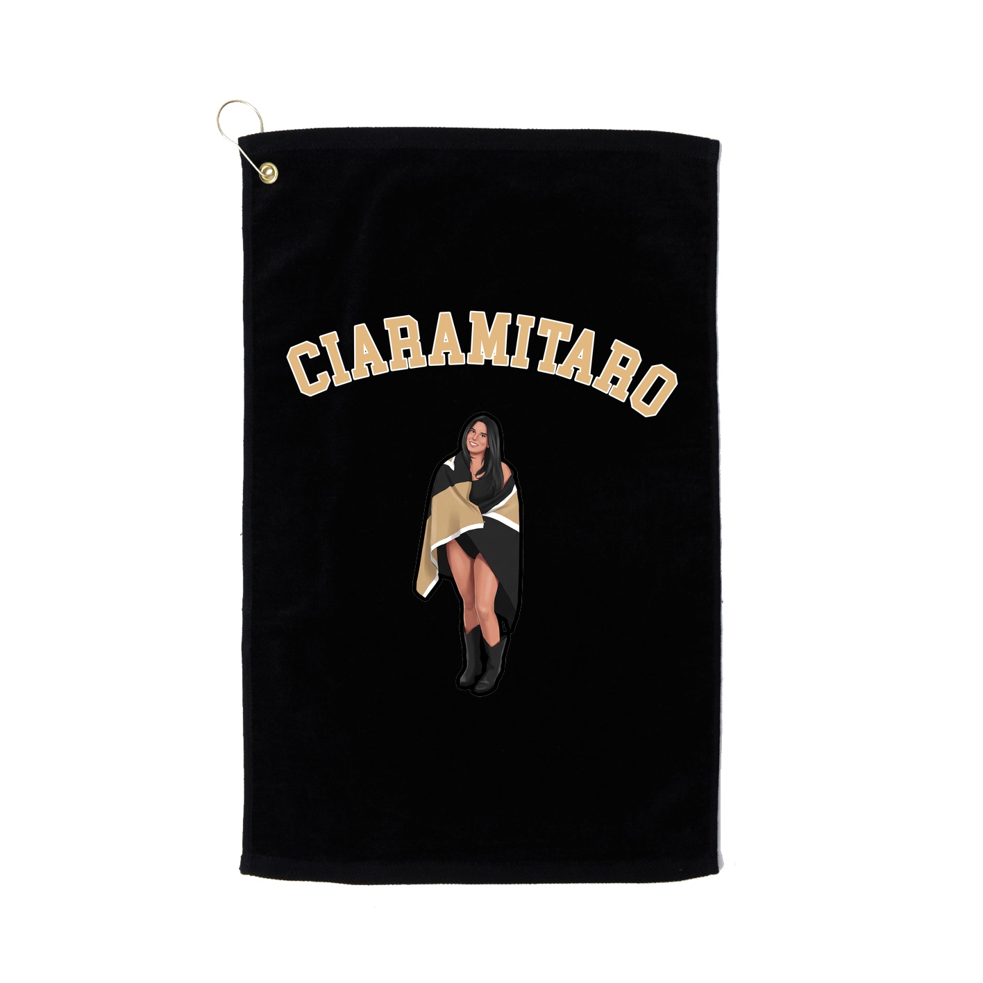 Golf Towel — Shirsey Arch in Black